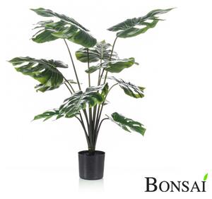 Umelá monstera 80 cm v kvetináči – realistická dekorácia - 71 - 90 cm