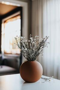 Guľatá váza Ball Coconut 20 cm