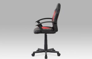 Kancelárska stolička KA-V107 ekokoža / plast Autronic Biela