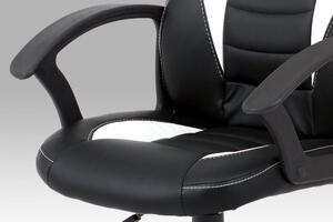 Kancelárska stolička KA-V107 ekokoža / plast Autronic Červená
