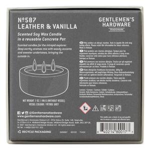 Vonná sójová sviečka doba horenia 40 h Leather & Vanilla – Gentlemen's Hardware