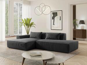 ROHOVÁ SEDAČKA, plast, textil, kompozitné drevo, antracitová Livetastic - Sedačky, Online Only