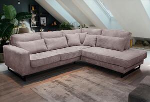 ROHOVÁ SEDAČKA, textil, kompozitné drevo, cappuccino Livetastic - Sedačky, Online Only