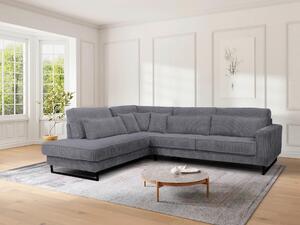 ROHOVÁ SEDAČKA, textil, kompozitné drevo, tmavosivá Livetastic - Sedačky, Online Only