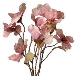 Dekorácia umelá kvetina s ružovými kvetmi Chic Rosé - 12*8*72 cm - Clayre & Eef