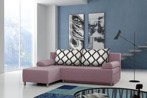 Furniture Sobczak Rohová sedacia súprava Rico - Růžová - Levá