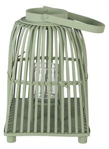 Zelený ratanový lampáš Simmy L - 24*24*36 cm - Clayre & Eef