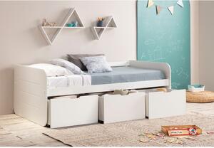 Biela detská posteľ s úložným priestorom 90x190 cm Abbott – Marckeric