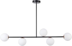 SIGMA Závesné moderné osvetlenie GAMA, 5xG9, 25W, čierne
