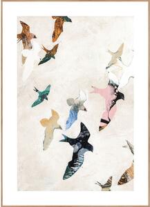 Obraz 30x40 cm Abstract Birds – Malerifabrikken