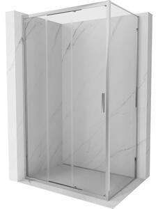 Mexen Exo, posuvná sprchová kabína, dvere 85 cm + bočná stena 70 cm, transparentné sklo, chróm, 8153-085-070-01-00