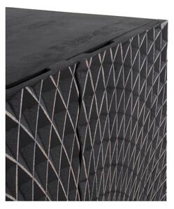 Čierna skrinka z mangového dreva 80x140 cm Mango – Geese