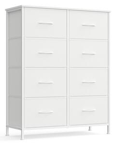 SONGMICS Komoda s látkovými zásuvkami Dopi 76,7 cm biela II