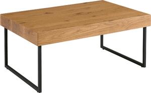 KONFERENČNÝ STOLÍK, čierna, farba duba, drevo, kompozitné drevo, 100/65/42 cm Carryhome - Stolíky do obývačky