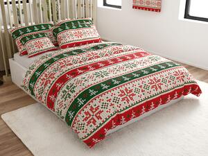 Obliečky z mikrovlákna FROSTED CHRISTMAS farebné Rozmer obliečky: 2 ks 70 x 90 cm | 200 x 220 cm