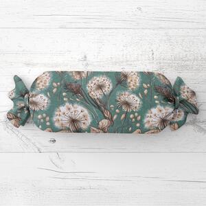 Biante Vankúš valec bonbon Sandra SA-716 Jesenné púpavy na zelenom 15x40 cm