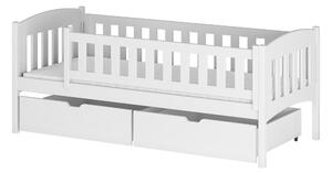 Detská posteľ 90 cm Gussie (s roštom a úl. priestorom) (biela). Vlastná spoľahlivá doprava až k Vám domov. 1012917