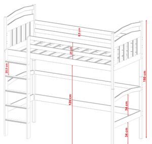 Detská posteľ 80 x 180 cm Theo (s roštom a úl. priestorom) (biela). Vlastná spoľahlivá doprava až k Vám domov. 1012777