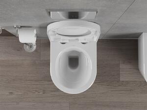 Mexen Rico závesné wc rimless s toaletným sedátkom z duroplastu, biela - 30720200