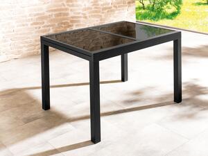 LIVARNO home Rozkladací hliníkový stôl Houston, čierny (100342081)
