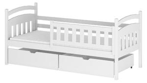 Detská posteľ 90 x 200 cm Tarra (s roštom a úl. priestorom) (biela). Vlastná spoľahlivá doprava až k Vám domov. 1012981