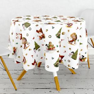 Obrus ​​PVC okrúhly FL-1334-03 – Vianočná rozprávka (rôzne veľkosti)