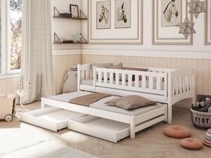 Detská posteľ 80 x 180 cm Amalia (s roštom a úl. priestorom) (biela). Vlastná spoľahlivá doprava až k Vám domov. 1012989