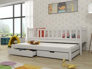 Detská posteľ 80 x 180 cm Amalia (s roštom a úl. priestorom) (biela). Vlastná spoľahlivá doprava až k Vám domov. 1012989