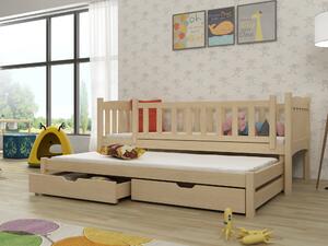 Detská posteľ 80 x 180 cm Amalia (s roštom a úl. priestorom) (borovica). Vlastná spoľahlivá doprava až k Vám domov. 1012988
