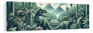 Obraz divoký svet dinosaurov