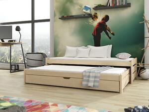 Detská posteľ 80 x 180 cm ANISSA (s roštom a úl. priestorom) (borovica). Vlastná spoľahlivá doprava až k Vám domov. 1013000