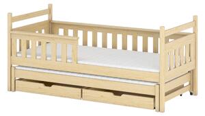 Detská posteľ 80 x 180 cm DORIA (s roštom a úl. priestorom) (borovica). Vlastná spoľahlivá doprava až k Vám domov. 1013012