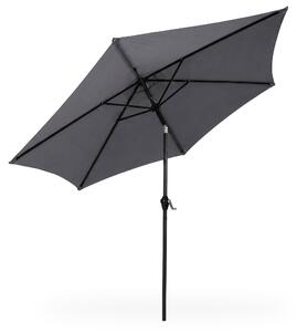Ak furniture Záhradný slnečník ORIENT 270 cm tmavosivý