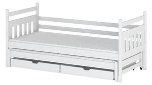 Detská posteľ 80 x 180 cm DANNY (s roštom a úl. priestorom) (biela). Vlastná spoľahlivá doprava až k Vám domov. 1013005