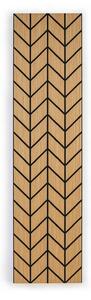 Dizajnový akustický panel, 2400 x 600 mm, dub Hamilton