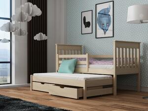 Detská posteľ 80 x 180 cm TOYA (s roštom a úl. priestorom) (borovica). Vlastná spoľahlivá doprava až k Vám domov. 1013040