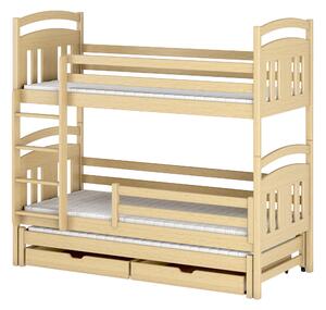 Detská posteľ 90 x 190 cm IVA (s roštom a úl. priestorom) (borovica). Vlastná spoľahlivá doprava až k Vám domov. 1013224