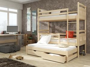 Detská posteľ 80 x 180 cm IVA (s roštom a úl. priestorom) (borovica). Vlastná spoľahlivá doprava až k Vám domov. 1013164
