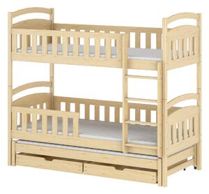 Detská posteľ 80 x 180 cm ANNETT (s roštom a úl. priestorom) (borovica). Vlastná spoľahlivá doprava až k Vám domov. 1013176