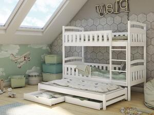 Detská posteľ 80 x 180 cm ANNETT (s roštom a úl. priestorom) (biela). Vlastná spoľahlivá doprava až k Vám domov. 1013177
