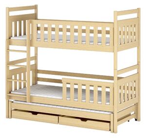 Detská posteľ 80 x 180 cm KRISTY (s roštom a úl. priestorom) (borovica). Vlastná spoľahlivá doprava až k Vám domov. 1013192