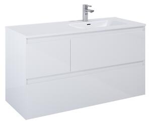 Lotosan LN9096 AKRA skrinka pod umývadlo / dosku 120 cm, pravá 120 x 63,5 x 45,8 cm biela lesklá