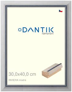 DANTIK rám na obraz 30x40 | RIVIERA modrá (Plexi Čiré)