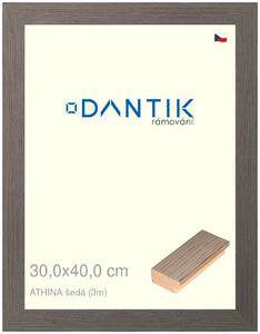 DANTIK rám na obraz 30x40 | ATHINA šedá (Plexi Čiré)