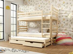 Detská posteľ 80 x 180 cm TORI (s roštom a úl. priestorom) (borovica). Vlastná spoľahlivá doprava až k Vám domov. 1013212