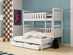Detská posteľ 80 x 180 cm OLLIE (s roštom a úl. priestorom) (biela). Vlastná spoľahlivá doprava až k Vám domov. 1013205