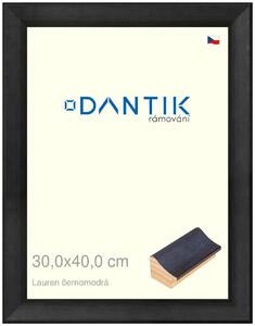 DANTIK rám na obraz 30x40 | Lauren čenomodrá (Plexi Čiré)