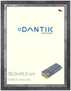 DANTIK rám na obraz 30x40 | IVANETE šedá (Plexi Čiré)