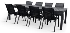 Noela Záhradný jedálenský set Grande Pasto + 8x kovová stolička Ramada