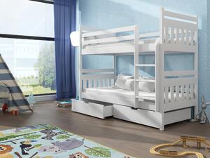 Detská posteľ 80 x 180 cm ARAS (s roštom a úl. priestorom) (biela). Vlastná spoľahlivá doprava až k Vám domov. 1013333